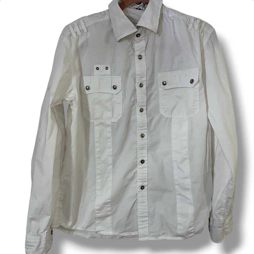 El General Premium Edition Shirt Size Large White with Rhinestone Design on Back